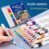 Kids' DIY Acrylic Marker Set: Internet Celebrity Style Water-Based Paint Pens for Ceramic & More