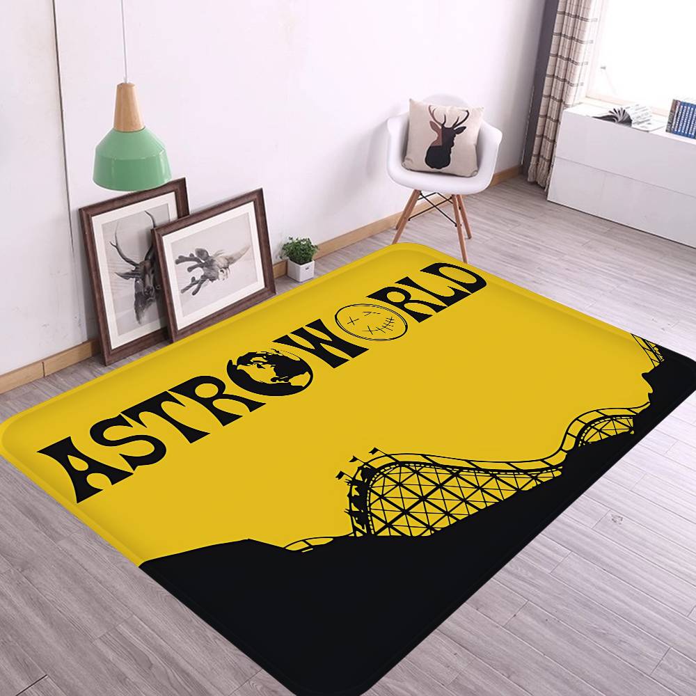 Travis Scott Astroworld Door Mat Cheaper Anti-slip Modern Living Room Balcony Printed Bedside Mats
