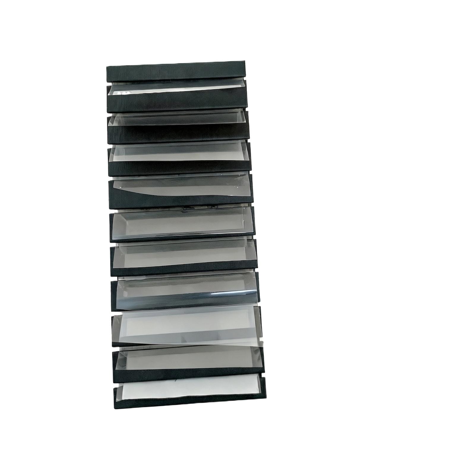 

Nail Art Transfer Paper Storage Box Organizer with Multiple Slots for Easy Sorting and Protection of Nail Foils and Decals One Size чорний