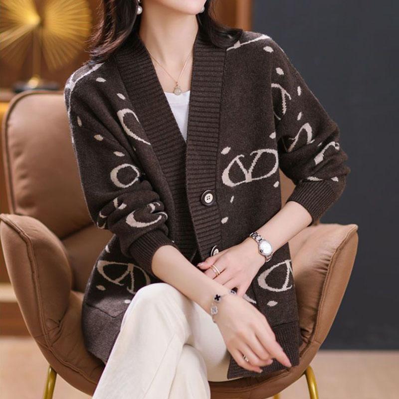Sweaters Coat Oversized Cardigan for Women Winter Vintage Loose Long Sleeve Knit Cardigan Hooded Sweaters Jacket