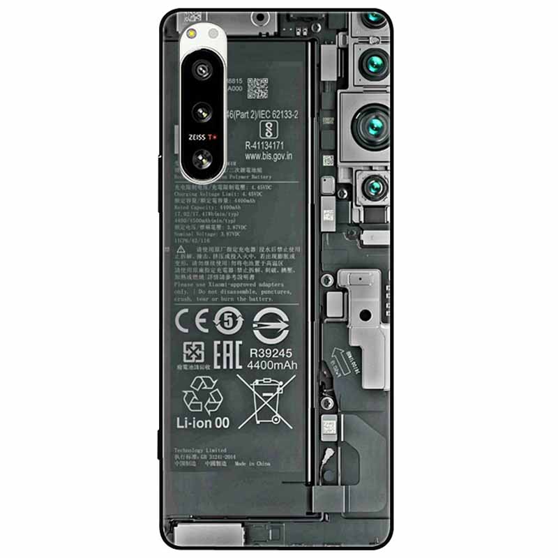 For Sony Xperia 5 IV / 10 IV Case 10IV Soft Black Silicone Forest Painted Phone Back Covers For Sony Xperia 1 IV Case TPU Coque