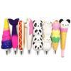 Fofo Kawaii PU Espuma Squishy Gato Sorvete Panda Caneta de Apertar Porta-Lápis de Papelaria com Característica de Subida Lenta Brinquedo Presente para Crianças