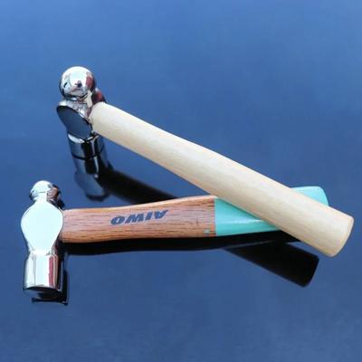 Damaly,Ball Hammer Carbon Steel Hammer Mini Car Escape Tool Smashing Walnut Hammer Silver for Head for Household