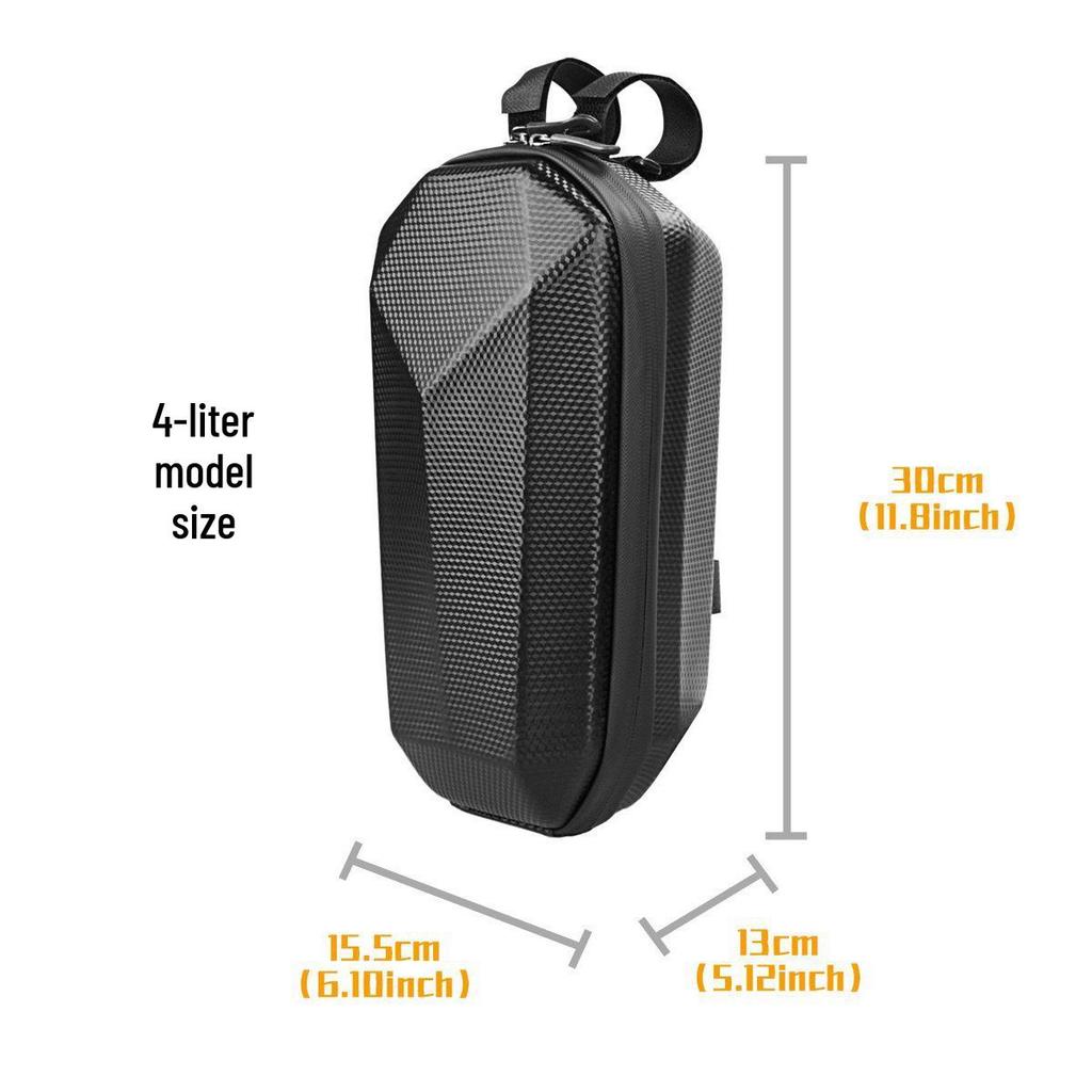 Waterproof EVA Hard Shell Front Bag for Electric Scooter & Folding Bicycle