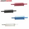 9mm 12mm 15mm Billet Aluminum Magnetic Fuel Filter Fitting Adapter 30 Micron Black/Silver/Red/Blue