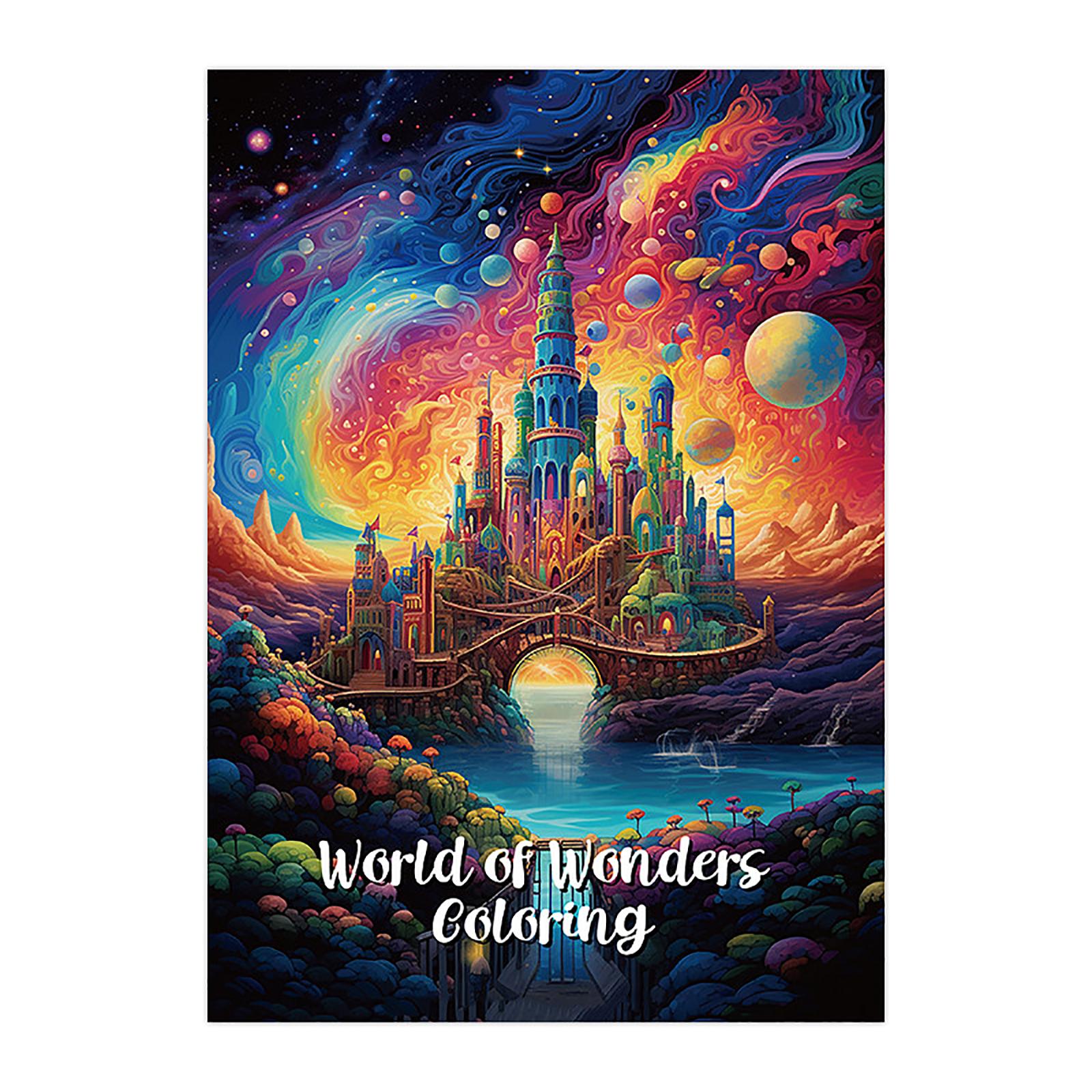 

Раскраска с жуткими мультфильмами для подростков, веселое и расслабляющее творческое занятие в мягкой обложке One Size