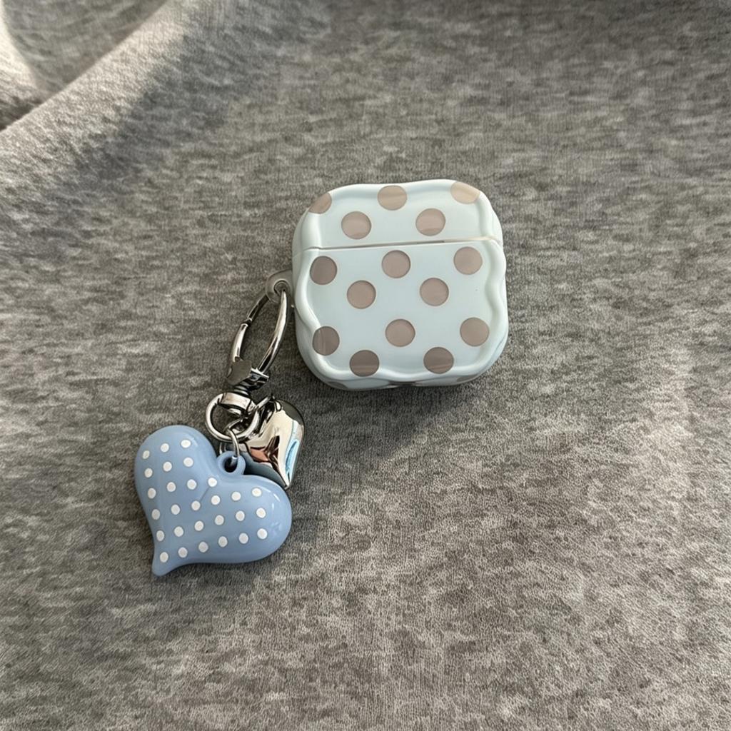 ins small fresh polka dots for airpodspro1 earphone cover Apple Bluetooth protective case 1st generation 1 soft silicone women