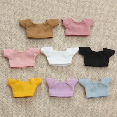 Camiseta de 10 cm Oso Perro Miel Ropa de Disfraz para Muñeca con Limpiapipas Llavero Ropa de Juguete.