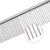 Pet Comb Smooth Edges Pet Hair Care Stainless Steel Dog Cat Hair Straight Row Comb Pet Grooming Tool