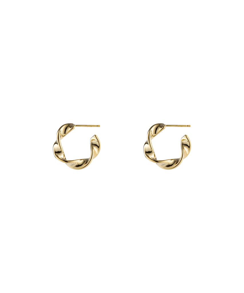 Jyddm Twist Round Ring Earrings