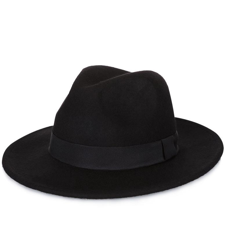 

Pure Wool Fedora Hat Gentleman Style Winter Warm Retro Breathable for Men Office Formal Comfortable Autumn Winter 56-58cm