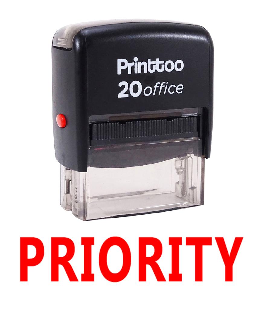 Printtoo PRIORITY Self Inking Rubber Stamp Office Stationary Custom