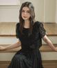 MICANE Bird Lace Blouse-Long Skirt Set