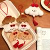 Cute Puppy Plush Keychain, Cartoon Plush Bow Dog Keychain, Student Headphone Decoration, Women'S Car Key Handbag Key Ring