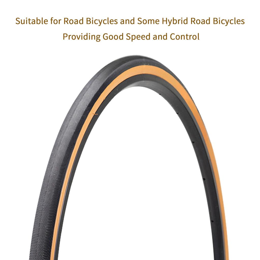 Road Bike Tire Stab-proof 700C Outer Tire S with Shark Skin Puncture Resistance Bicycle Tire City