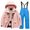 Children's Winter Ski Suit: Thick Fleece, Waterproof, Windproof, for Boys & Girls, Medium & Large Sizes
