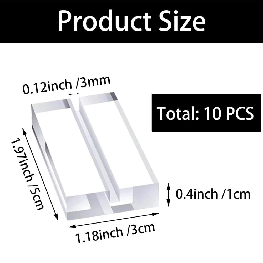 5/10/20Pcs Acrylic Stands Place Card Holders Table Number Stands Card Display for Table Photos Office Home Wedding Party Decor