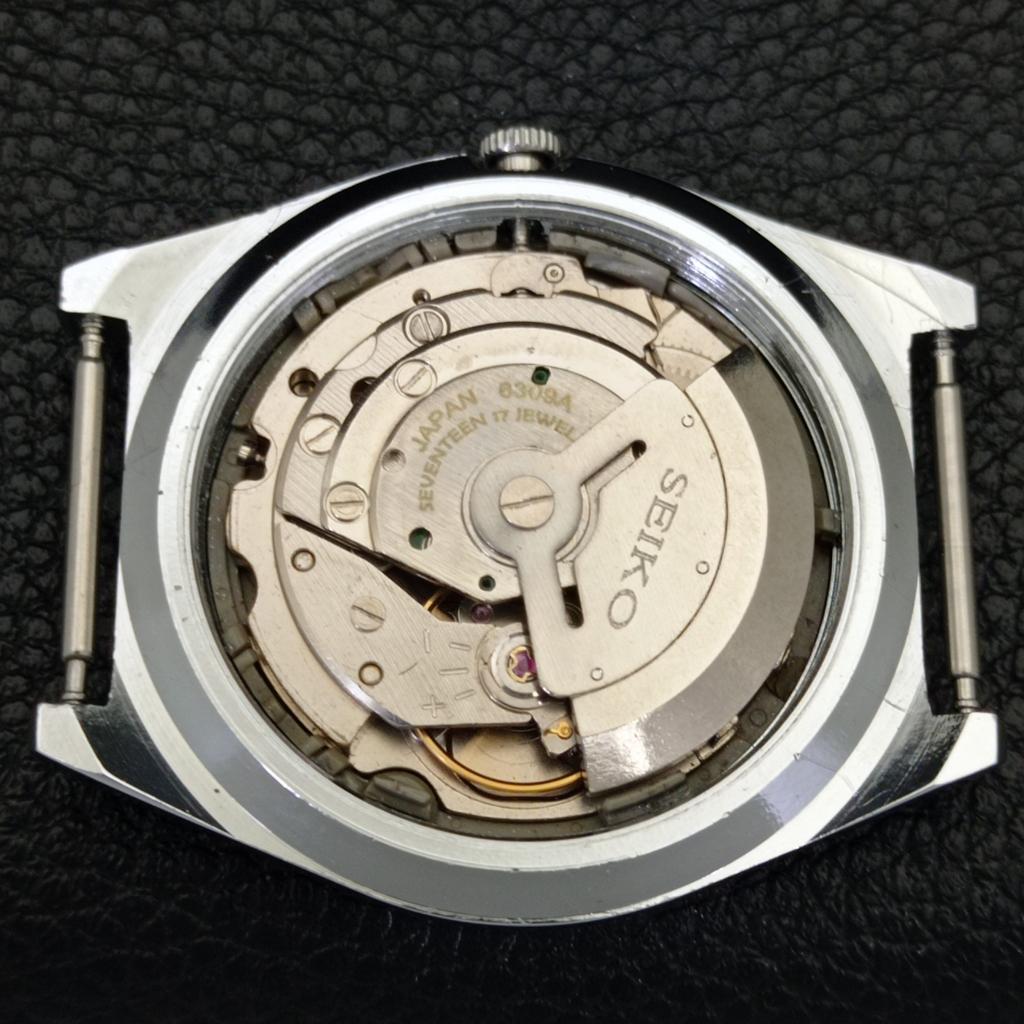 VINTAGE REFURBISHED SEIKO 5 AUTOMATIC 6309A JAPAN MENS GREEN WATCH a441334-5 Sk-a441334