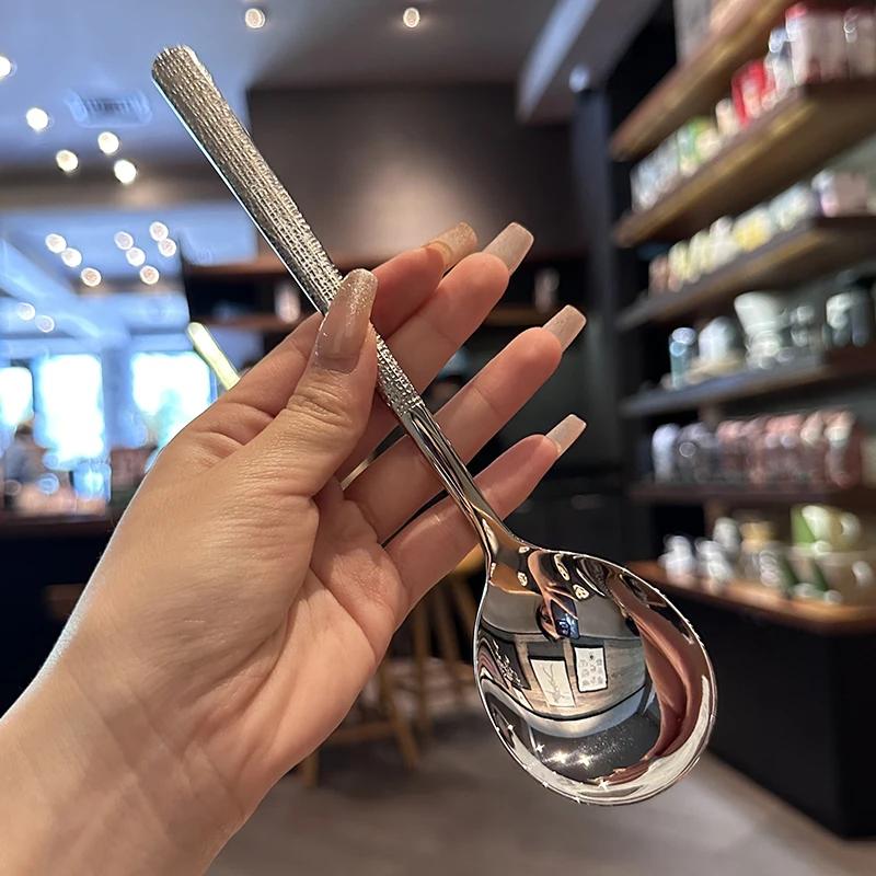 316 Stainless Steel Thick Spoon Creative 21.2cm Hotel Hot Pot Spoon Spoon, Essential Tool for Home Kitchen
