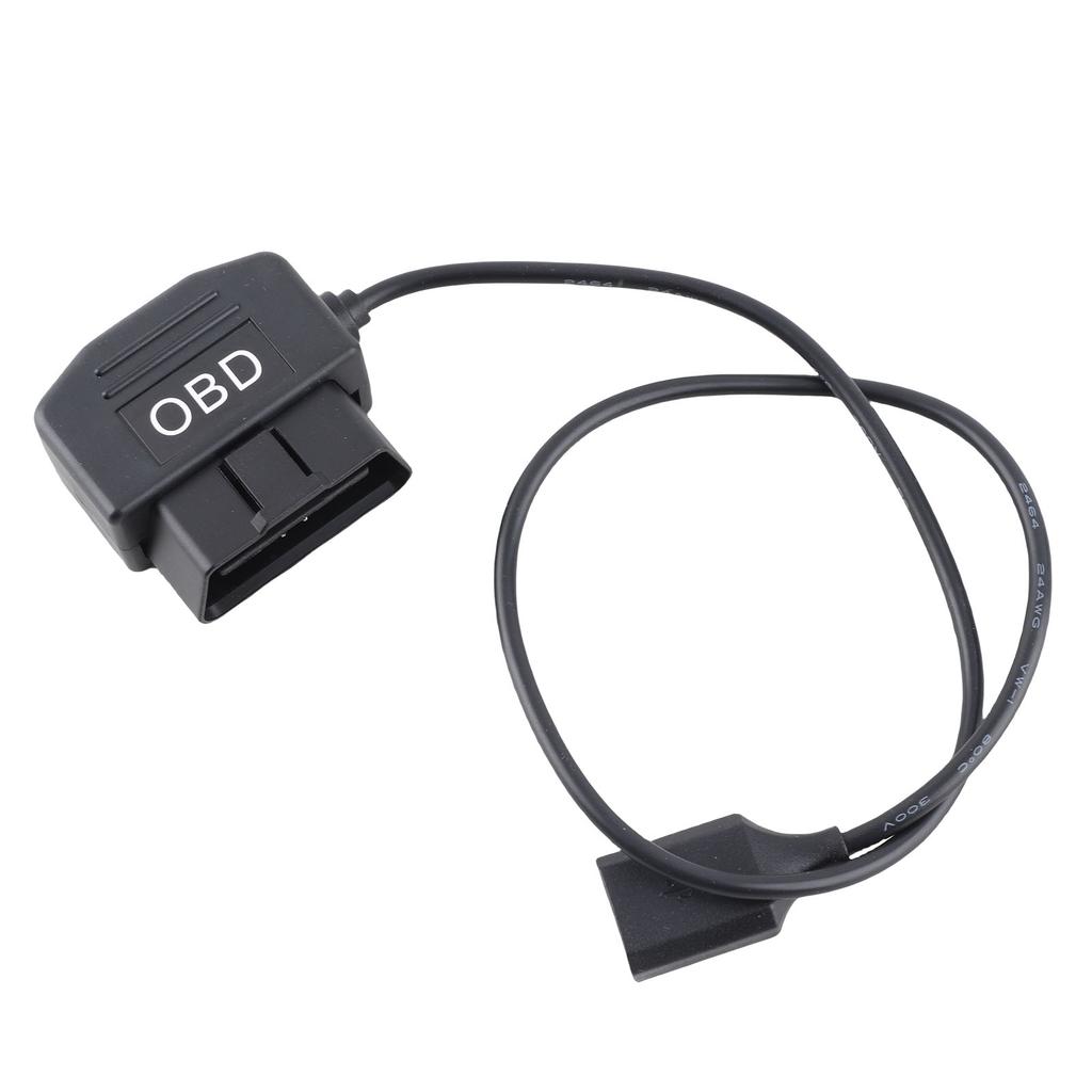 48cm 18.9in OBD Power Adapter Cable with Switch Button ACC Mode Low Voltage Protection for Dash Camera Phone Charging