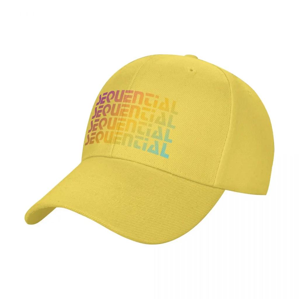 Rainbow Sequential Baseball Cap Designer Cap Mens Big Size Hat Caps Women Mens