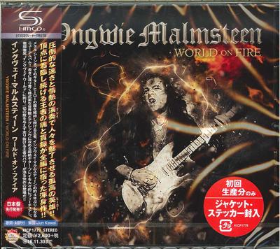 CD YNGWIE MALMSTEEN World On Fire SHMCD KICP1779 METAL FRONTIER 2016 Japan Obi Metal