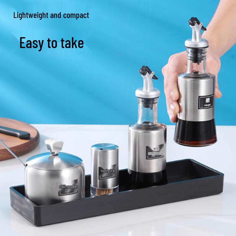 Modern Tabletop Seasoning Dispenser Set