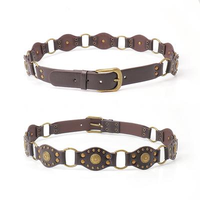 Western Cowboy Belt Women'S Accessories Alloy Vintage Belt Women'S Decorative Skirt Cargo Pants Heavy Industry Wide Belt