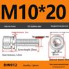 304 Stainless Steel Hex Socket Cap Screw with Washer - Sizes M3, M4, M5, M6, M8, M12