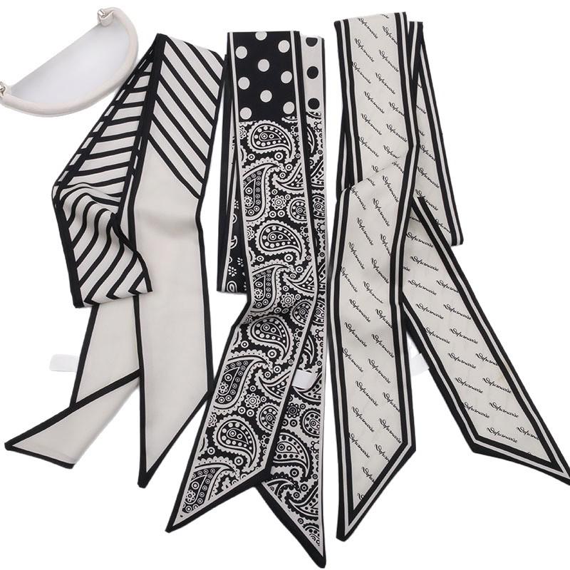 Versatile Imitation Silk Scarf: Long Ribbon, Bag Accent, Fashion Waistband