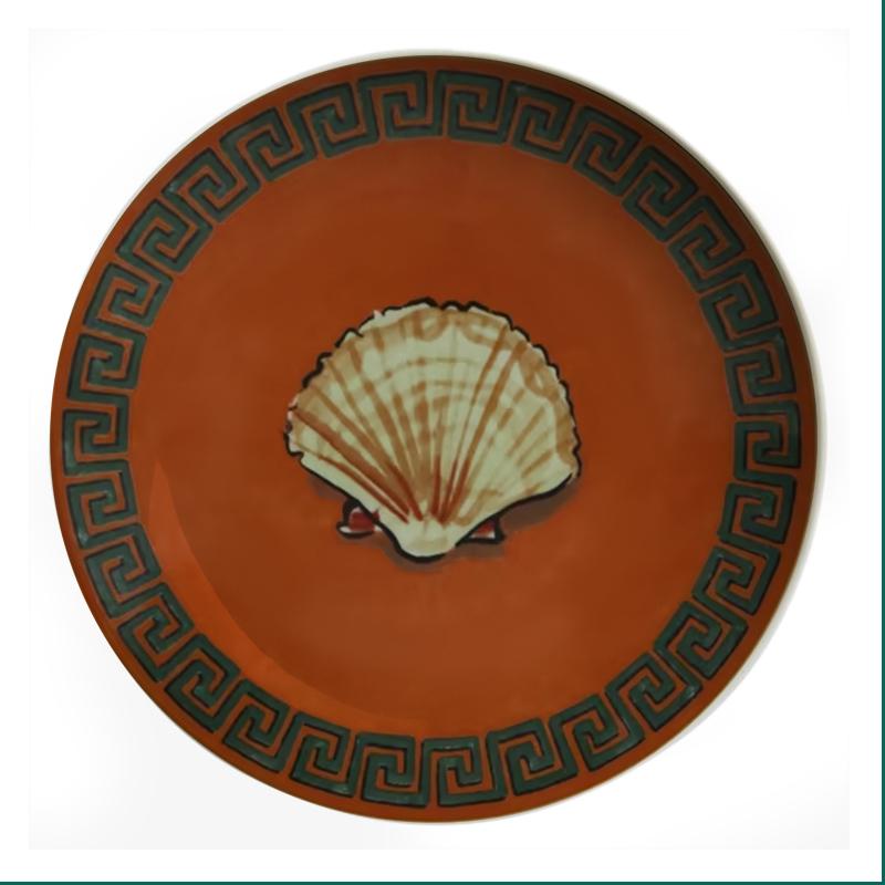 Italian Ginori 1735 Poseidon Tour Plate Ceramic Decorative Ornaments Dish Living Room Bedroom Background Wall Hanging Plate