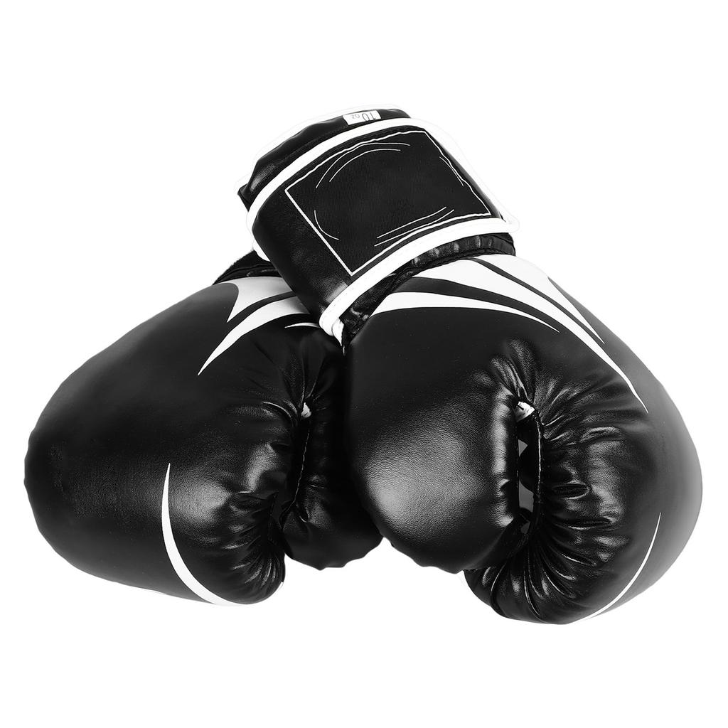 1 Pair 10oz Boxing Training Gloves Fighting Sandbag Boxing Gloves for Men Women Black