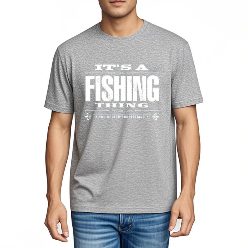 Mens Brand Summer Teeshirt Gift Tops Men ItS A Fishinger Thing Angling Carp Gift For Him Dad Grandad Many Color Fashion Tee