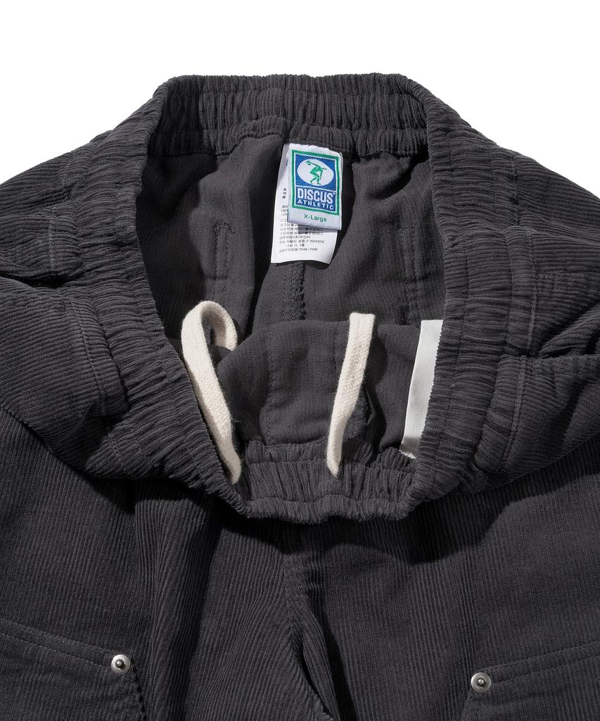 DISCUS ATHLETIC Corduroy Carpenter Pants Charcoal