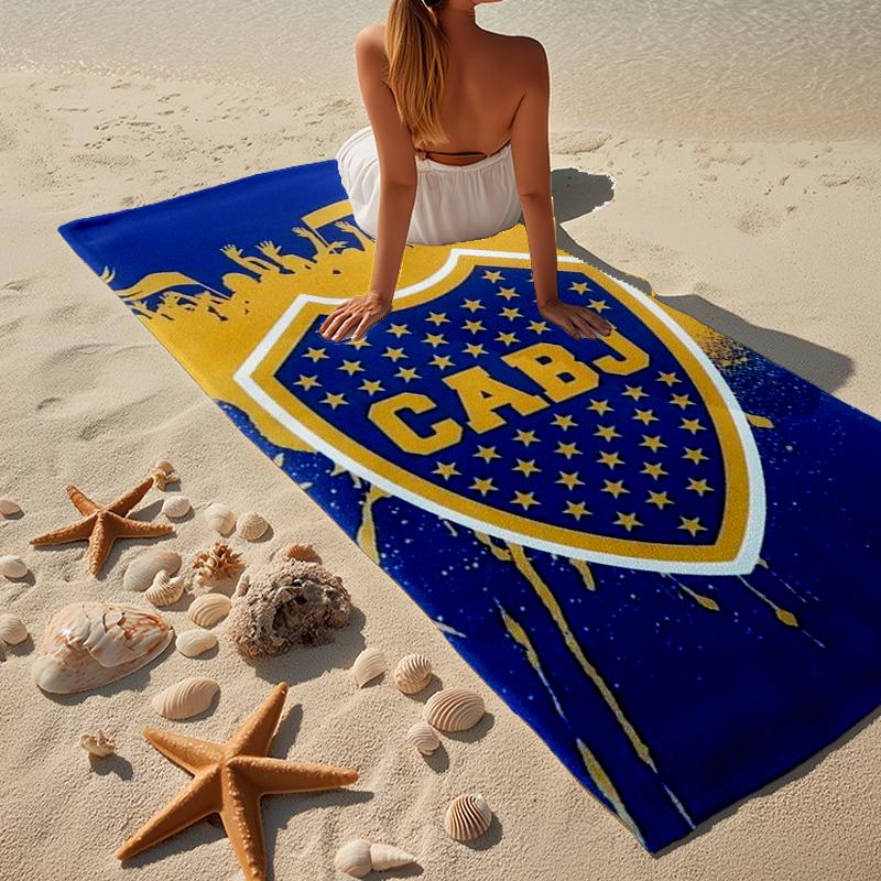 Football Club Emblem Beach Towel, Super Soft Microfiber, Gift for Her/Him, Birthday, for Pool, Beach, Travel, Home Decor Fan gifts