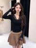 2024 Women's Slim Lace Patchwork Sweater: Elegant, High-End Autumn/Winter Style