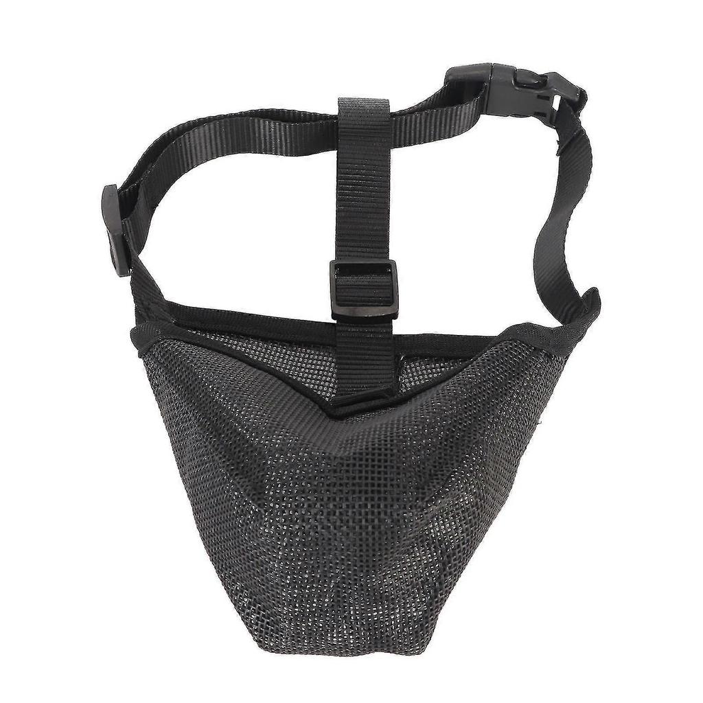 Breathable Adjustable Dog Muzzle - Mesh Covered Muzzle For Biting Chewing Licking Barking