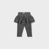 Girls' Sweet Lace Faux Two-Piece Leggings