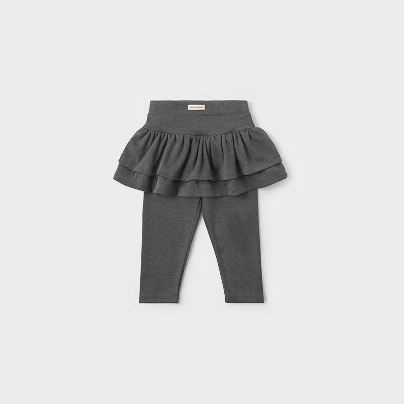 Girls' Sweet Lace Faux Two-Piece Leggings