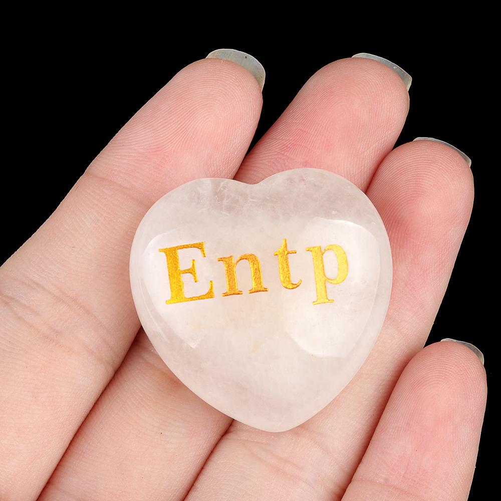 Crystal Ornaments Natural Stone Clear Quartz Heart-Shaped Decorative Ornament Lucky Gift Spiritual Jewelry