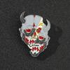 Creative Japanese Prajna Mask Brooch Pin Horror Ghost Metal Clothing Badges Pin Decoration Gifts for Female Male