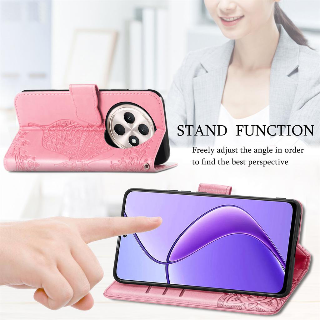 For TECNO Spark 30C 4G Case PU Leather Wallet Phone Cover Butterfly Pattern