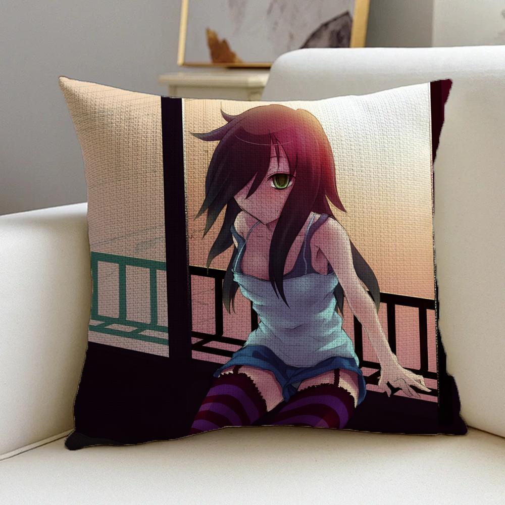 A-Watamote Cushion Cover Natural Linen Pillowcase Set, All-In-One Decor For Sofa, Bedroom & Chair