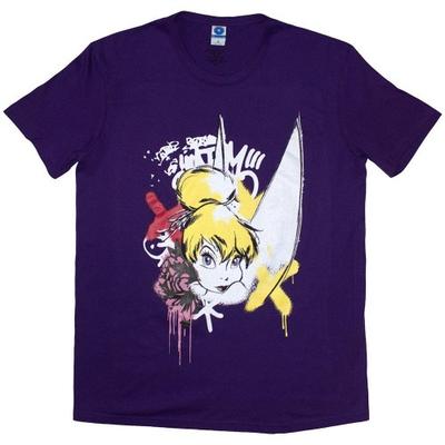 Tinkerbell Unisex Voksen Graffiti T-skjorte