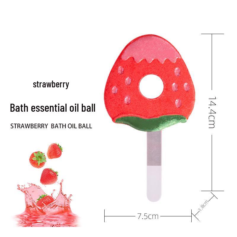Fruit Essential Oil Bubble Bath Bomb for Kids - Multi-Bubble Bath Ball