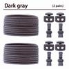 2 Pair round Elastic Shoelaces for Kids & Adults No-Tie Lock Shoelace Sneakers Quick-Lock Shoe Laces Accessory Pack