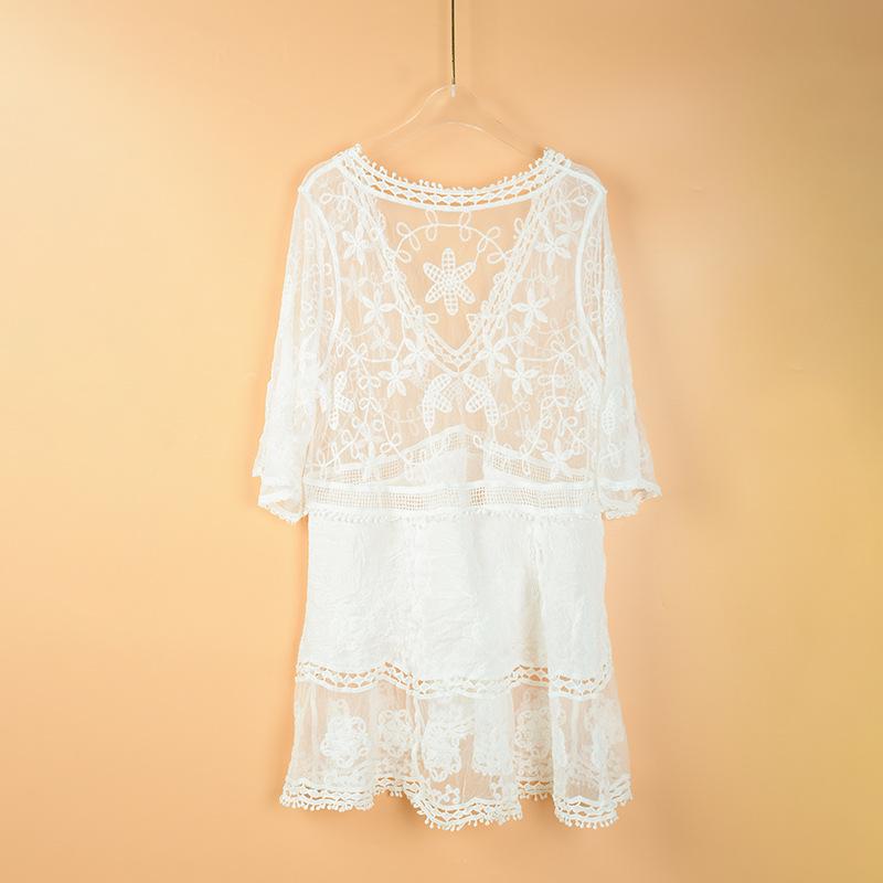 European & American Cotton Hoodie Beach Cover-Up: Women's Bikini, Skirt, Swimsuit, and Sun Protection Dress for Seaside Vacations