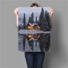 Modern Beautiful Nature Landsscape Canvas Painting Forest Mountain Lake Aurora Mural Prints Poster for Living Room Home Decor