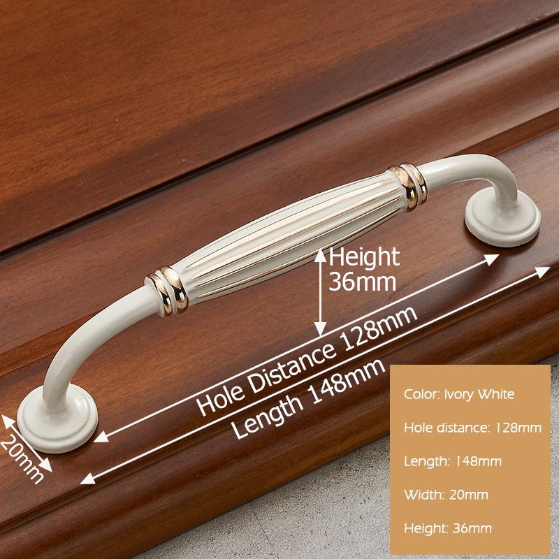 KAK European Style Solid Zinc Alloy Cabinet Handles Modern Vintage Drawer Knobs Cupboard Wardrobe Door Handles Furniture Handles