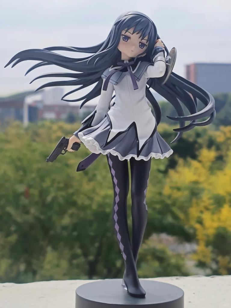 17cm Madoka Magica figure Akemi Homura Anime PVC Model Birthday Present Ornaments Collectible Toys children birthday gift